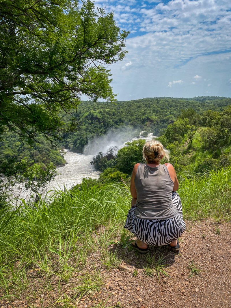 Výhled na Murchison Falls ve stejnojmenném parku /Uganda.