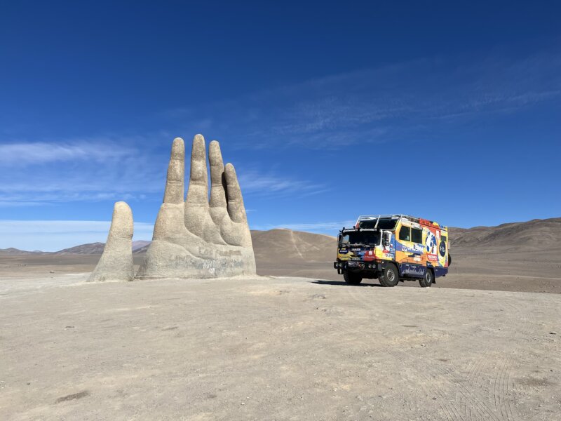 Socha pouště Mano del Desierto